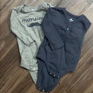 J Crew Cuts and Gap long sleeve Onesies Bundle